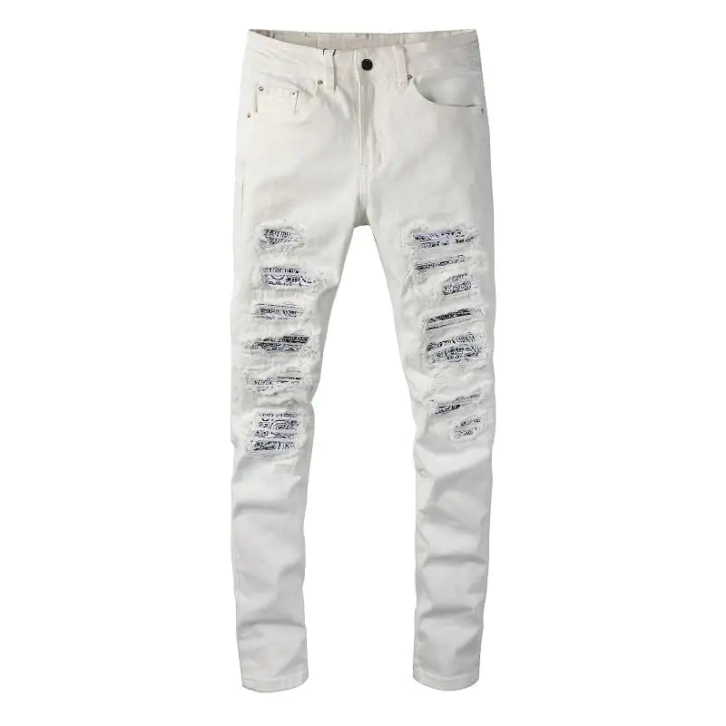 White Bandana Jeans