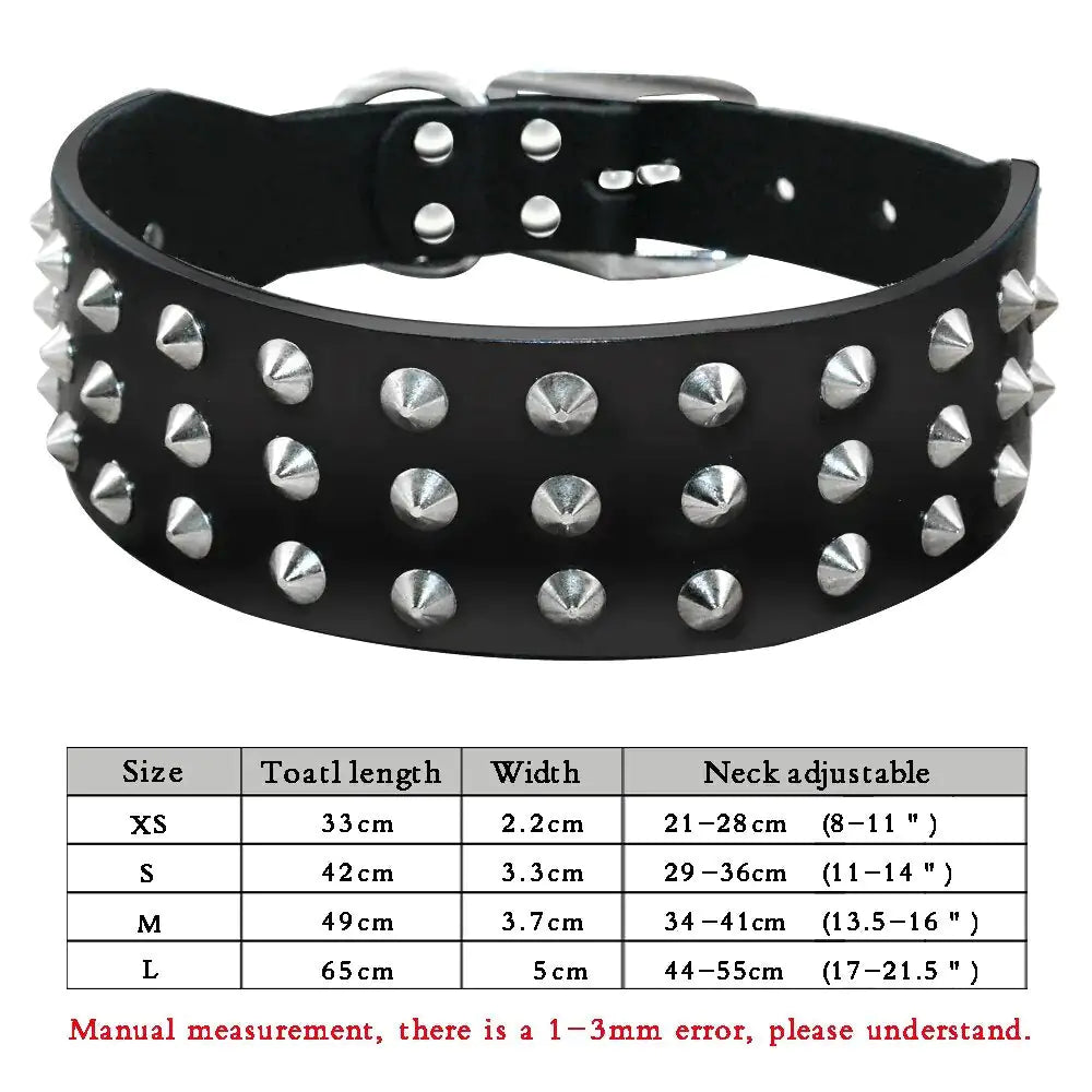 Cone Spikes Dog Collar