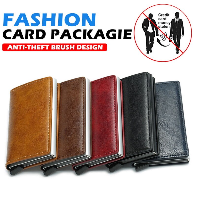 Card Holder Wallet Anti-theft Brush Design