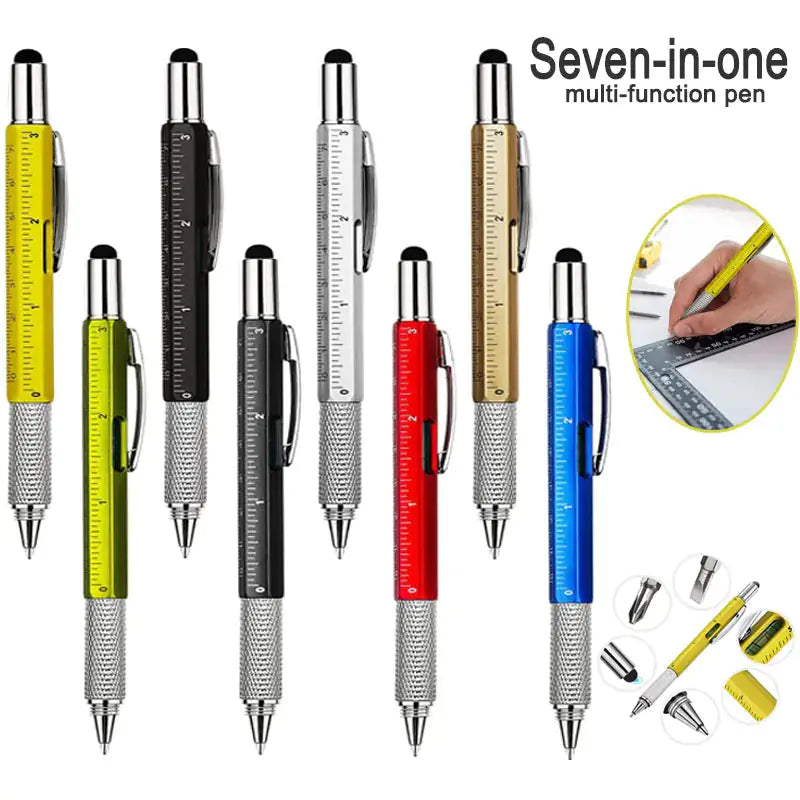 Versatile 7-in-1 Multi-Function Pen